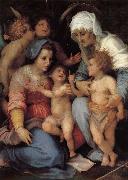 Andrea del Sarto The Virgin and Child with Saint Elizabeth. St. John childhood. Two angels Spain oil painting artist